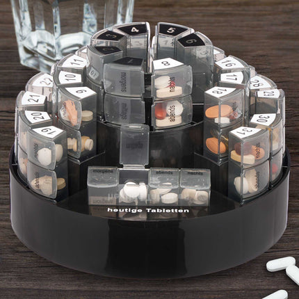 Cutie pentru tablete 31 zile 4 compartimente