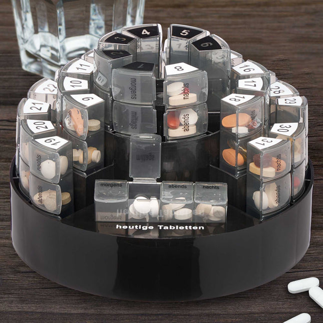 Cutie pentru tablete 31 zile 4 compartimente