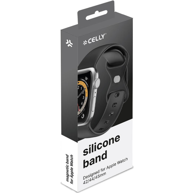 Bracelet for Apple Watch 42/44/45mm Silicone Black