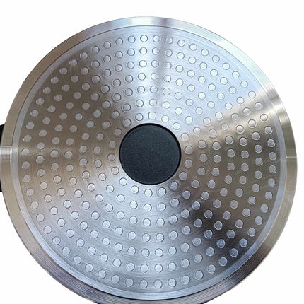 Oală de gătit cu capac de sticlă – aluminiu turnat antiaderent