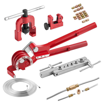 Brake Line Repair Kit, 45 Single Flare, 25ft 3/16, 20 Fittings
