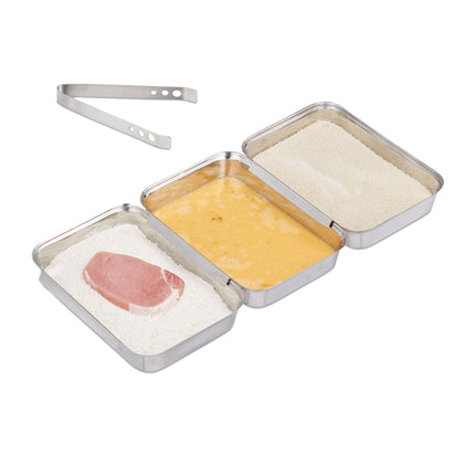 Breading Tray Set Stainless Steel