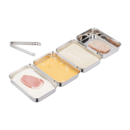 Set tavi pentru paine din otel inoxidabil
