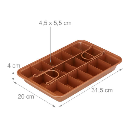 Formă pentru brownie cu bază ridicabilă
