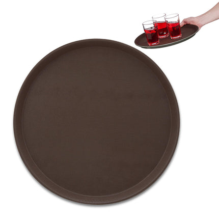Tava de servire maro pentru catering