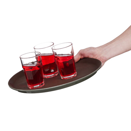 Tava de servire maro pentru catering