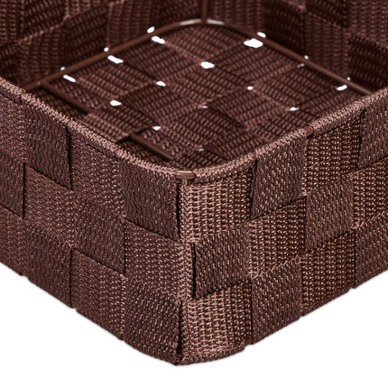 Set de 3 cosuri de depozitare maro