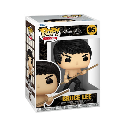 Bruce Lee Funko Pop! Figurină de vinil cu Bo Staff de colecție