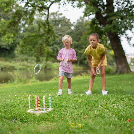 Joc de activități Bs Toys cu aruncarea inelelor