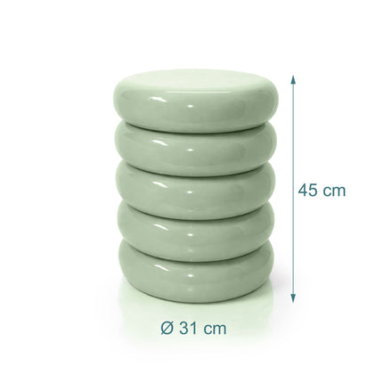 Masă laterală și scaun din fier Bubble Design