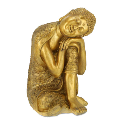 Statuie lui Buddha cu capul pe genunchi
