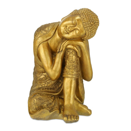 Statuie lui Buddha cu capul pe genunchi