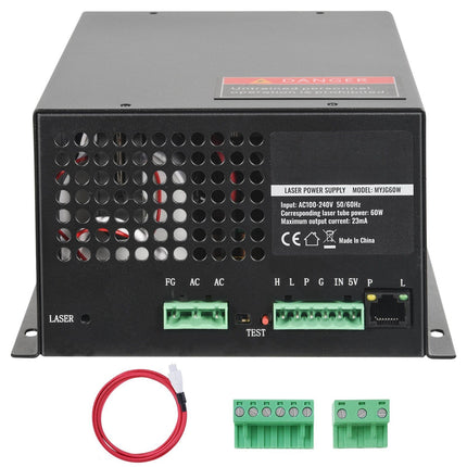 CO2 Laser Power Supply, 60W, Constant Current Protection