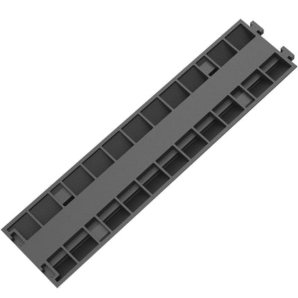 Cable Protector Ramp, 2-Channel Rubber, 5-Pack 11000 lb