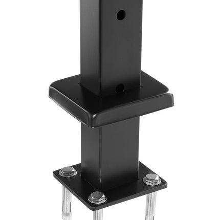 Cable Railing Posts, 4-Pack 36 In SUS304, Black