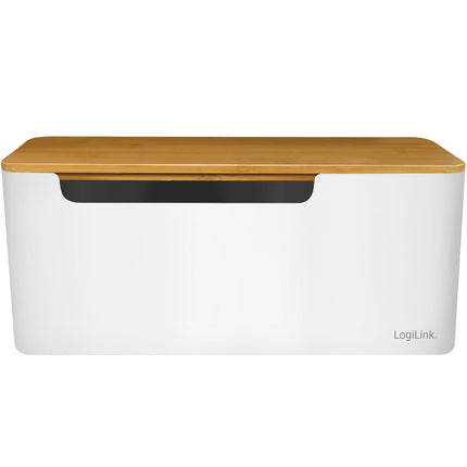 Cable box - Cable hider with bamboo lid 32x14x13cm