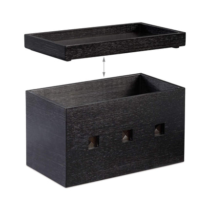 Cutie de cablu bambus negru