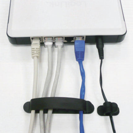 Cable management kit 10 parts self-adhesive