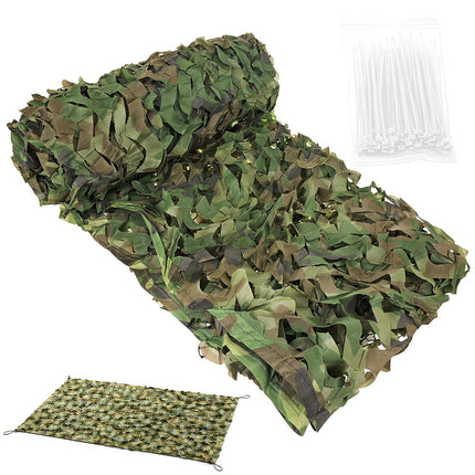 Plasă de camuflaj impermeabilă 2x3m cu 100 de cleme de cablu