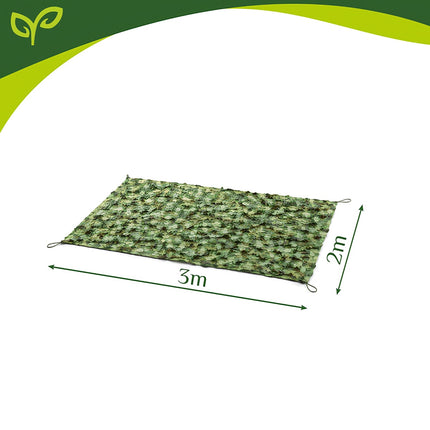 Plasă de camuflaj impermeabilă 2x3m cu 100 de cleme de cablu