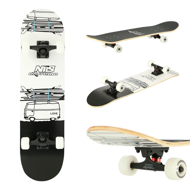 Skateboard Camper, punte durabilă, Nils Extreme