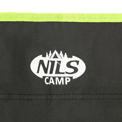 Scaun de camping, negru-lime, pliabil, usor