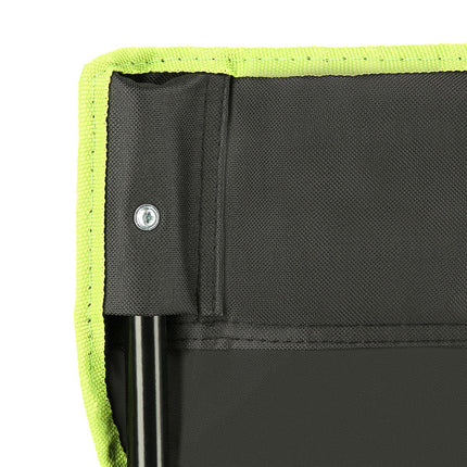 Scaun de camping, negru-lime, pliabil, usor