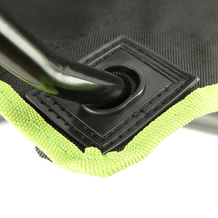 Scaun de camping, negru-lime, pliabil, usor