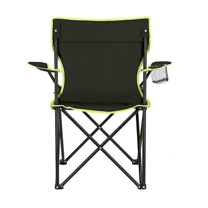 Scaun de camping, negru-lime, pliabil, usor