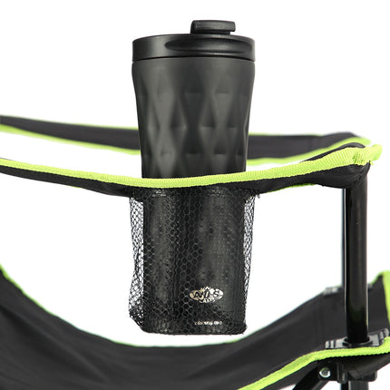Scaun de camping, negru-lime, pliabil, usor