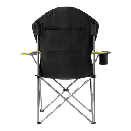 Camping Chair, Grey-Lime, Foldable, Lightweight