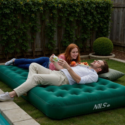 Saltea de camping 191x73x22 cm, Verde
