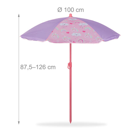 Camping Grup de locuri pentru copii cu umbrelă de soare