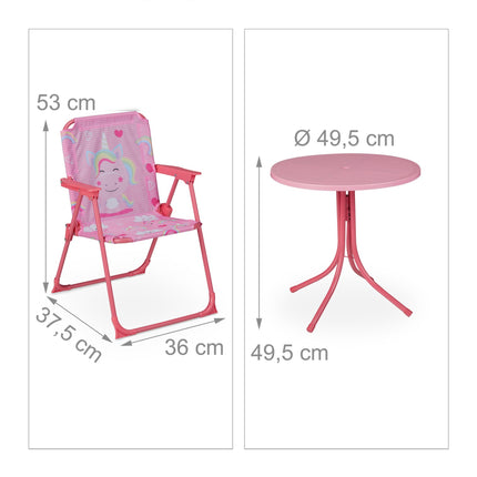 Camping Grup de locuri pentru copii cu umbrelă de soare