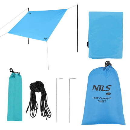 Prelata de camping 230x140 cm, Albastra