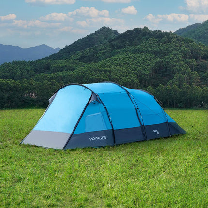 Cort de camping, 4 persoane, rezistent la apă, Configurare ușoară