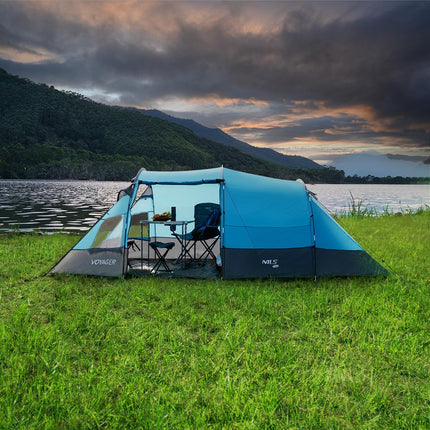 Cort de camping, 4 persoane, rezistent la apă, Configurare ușoară