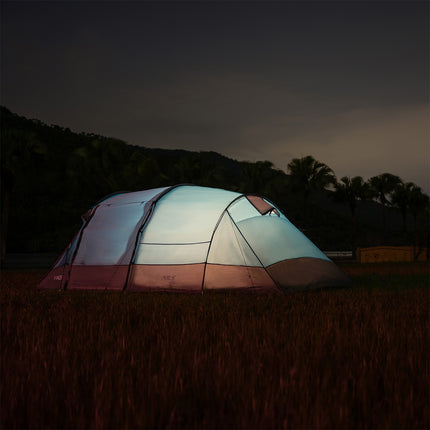 Cort de camping, 4 persoane, rezistent la apă, Configurare ușoară