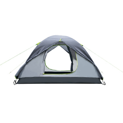 Cort de camping, gri închis, 4 persoane, rezistent la apă