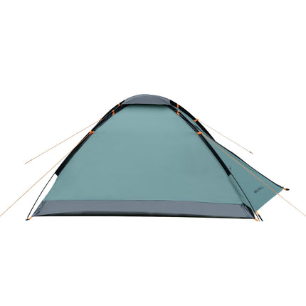 Cort de camping, verde, căderea nopții, 2 persoane