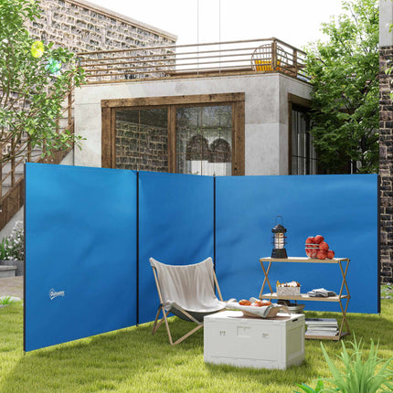 Parbriz de camping 540x150 cm cu tije de oțel și geantă