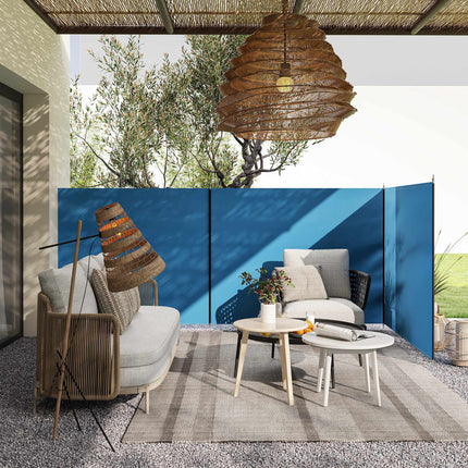 Parbriz de camping 540x150 cm cu tije de oțel și geantă