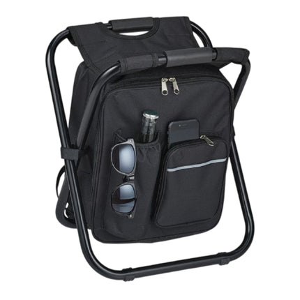 Scaun de camping pliabil negru