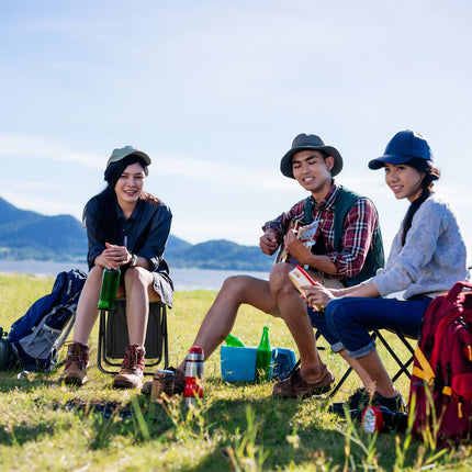 Scaun de camping cu geanta frigorifica