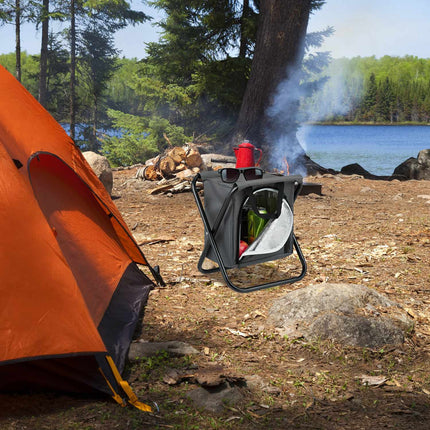 Scaun de camping cu geanta frigorifica