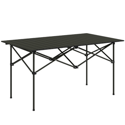 Masă de camping Masă pliabilă cu blat rulant Masă de grădină cu cadru în X din aluminiu Masă laterală ușoară pentru 2 persoane Masă pliabilă pentru grădină balcon camping 95 x 55cm negru |