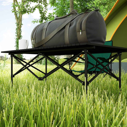 Masă de camping Masă pliabilă cu blat rulant Masă de grădină cu cadru în X din aluminiu Masă laterală ușoară pentru 2 persoane Masă pliabilă pentru grădină balcon camping 95 x 55cm negru |