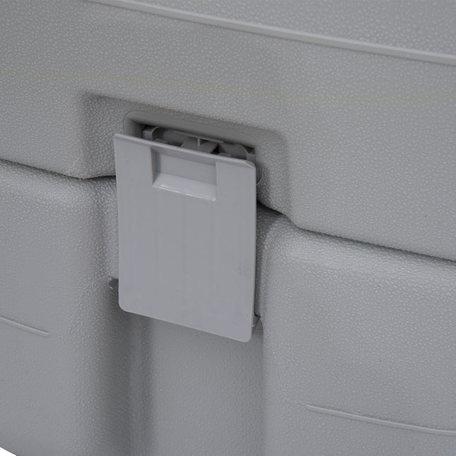 Portable camping toilet with chemical function