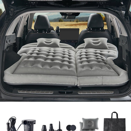 Car Air Mattress with Pump, Fits SUV Sedan, Gray