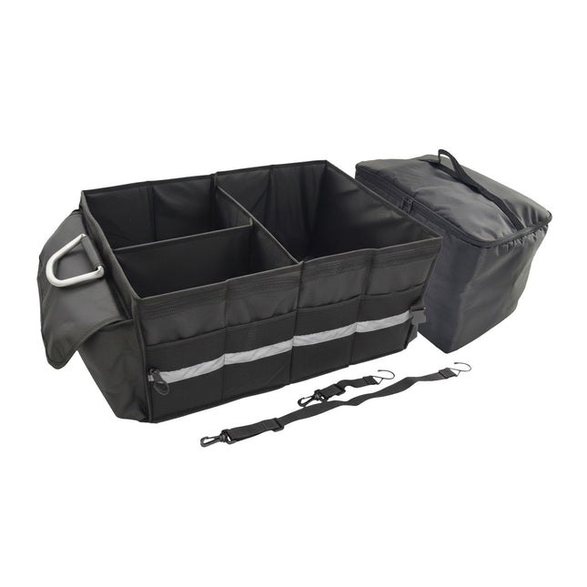 Organizator de portbagaj auto cu geantă frigorifică izolată